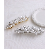 パールビジューリーフモチーフバレッタ（M） エレガント 華やか | VINGTAINE | 詳細画像9 