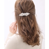 パールビジューリーフモチーフバレッタ（M） エレガント 華やか | VINGTAINE | 詳細画像4 