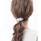 パールビジューリーフモチーフバレッタ（S） エレガント 小さめ | VINGTAINE | 詳細画像5 