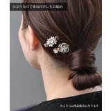 アンティーク調パールビジューミニヘアクリップ 小ぶり くちばしクリップ | VINGTAINE | 詳細画像6 