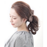 ブラウン | バナナクリップ リボン グログラン | VINGTAINE