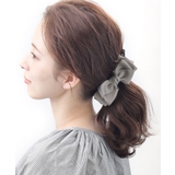 グレー | バナナクリップ リボン グログラン | VINGTAINE