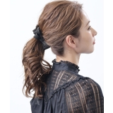 スタッズ風リボンバナナクリップ ベーシック ブラック | VINGTAINE | 詳細画像7