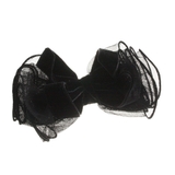 ワンカラー | チュールレース×ベルベットリボンバレッタ エレガント クラシカル | VINGTAINE