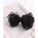 チュールレース×ベルベットリボンバレッタ エレガント クラシカル | VINGTAINE | 詳細画像5