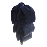 ネイビー | トップリボンバナナクリップ（ベルベット）(L) ブラック グレー | VINGTAINE