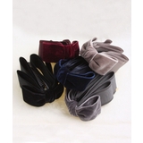 トップリボンバナナクリップ(ベルベット)(M) ブラック グレー | VINGTAINE | 詳細画像9