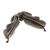 トップリボンバナナクリップ(ベルベット)(M) ブラック グレー | VINGTAINE | 詳細画像2