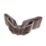 トップリボンバナナクリップ(ベルベット)(M) ブラック グレー | VINGTAINE | 詳細画像3