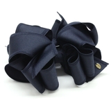 ネイビー | ボリュームリボンバナナクリップ ベーシック ブラック | VINGTAINE