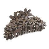 モカ | フラワーデザインバンスクリップ ネイビー ピンク | VINGTAINE