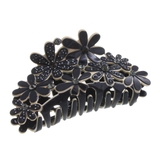 ネイビー | フラワーデザインバンスクリップ ネイビー ピンク | VINGTAINE