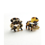 ブラウン | べっ甲風ミニバンスクリップ ヘアクリップ 小さめ ミニクリップ H7218 | VINGTAINE