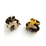 ブラック | べっ甲風ミニバンスクリップ ヘアクリップ 小さめ ミニクリップ H7218 | VINGTAINE