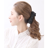 ネイビー | エレガントリボンバナナクリップ ヘアクリップ レディース | VINGTAINE