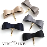 グログランリボン ポニーフック ヘアカフ | VINGTAINE | 詳細画像1 