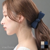 スタッズ風リボンバナナクリップ ヘアクリップ デイリー使い | VINGTAINE | 詳細画像1 
