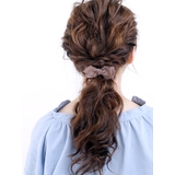 ブラウン | グログランリボンポニーフック ヘアカフ ヘアゴム | VINGTAINE