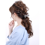グレー | グログランリボンポニーフック ヘアカフ ヘアゴム | VINGTAINE