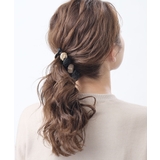 ブラック×ゴールドボタンバナナクリップ 大人っぽい カジュアル | VINGTAINE | 詳細画像7 