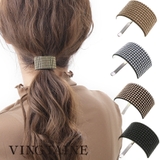 スタッズカーブプレートポニーフック ヘアカフ ポニーカフ | VINGTAINE | 詳細画像1