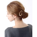 ワンカラー | オーバル型ヘアピン マットゴールド カジュアル | VINGTAINE