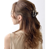 べっ甲風スクエアバンスクリップ ヘアクリップ 大人っぽい | VINGTAINE | 詳細画像6 