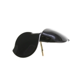 ブラック | エナメル調ひねりリボンポニーフック ヘアカフ シンプル | VINGTAINE