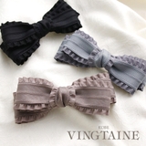 フリルリボンバレッタ かわいい 大人可愛い | VINGTAINE | 詳細画像1