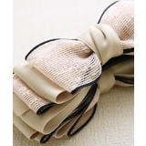 麻風リボンバナナクリップ ヘアクリップ オフィス | VINGTAINE | 詳細画像9