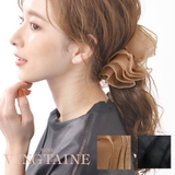 オーガンジーフリルバナナクリップ シアー リボン | VINGTAINE | 詳細画像1 