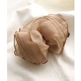 オーガンジーフリルバナナクリップ シアー リボン | VINGTAINE | 詳細画像7 