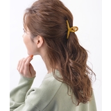 マスタード | シンプルカラーバンスクリップ ヘアクリップ オフィス | VINGTAINE