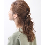 ベージュ | シンプルカラーバンスクリップ ヘアクリップ オフィス | VINGTAINE