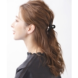 ブラック | シンプルカラーバンスクリップ ヘアクリップ オフィス | VINGTAINE