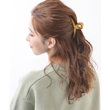 マスタード | シンプルカラーバンスクリップ ヘアクリップ オフィス | 神戸ヴァンテーヌ