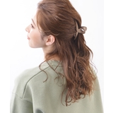 ベージュ | シンプルカラーバンスクリップ ヘアクリップ オフィス | 神戸ヴァンテーヌ