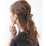ブラウン | シンプルカラーバンスクリップ ヘアクリップ オフィス | 神戸ヴァンテーヌ