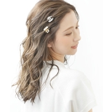 シルバー | ミニビジューバンスクリップ プチ ヘアクリップ | VINGTAINE