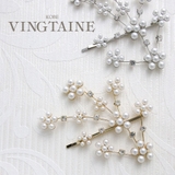 パール＆ビジューフラワーヘアピン シンプル 可愛い | VINGTAINE | 詳細画像1 
