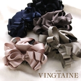 グログランループリボンバンスクリップ ハーフアップ ヘアクリップ | VINGTAINE | 詳細画像1