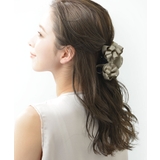 グレージュ | グログランループリボンバンスクリップ ハーフアップ ヘアクリップ | VINGTAINE