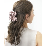 ピンク | グログランループリボンバンスクリップ ハーフアップ ヘアクリップ | VINGTAINE