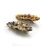 べっ甲風ミニフラワーヘアクリップ 柄 くちばしクリップ | VINGTAINE | 詳細画像8