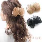 オーガンジーフリルバレッタ シアー リボン | VINGTAINE | 詳細画像1