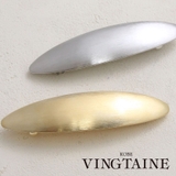 オーバル型メタルバレッタ マット ツヤ消し | VINGTAINE | 詳細画像1 