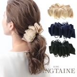 オーガンジーフリルバナナクリップ ヘアクリップ 大人カジュアル | VINGTAINE | 詳細画像1 