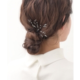ブラック | カットビーズU字ピン ヘアピン かんざし | 神戸ヴァンテーヌ