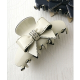 エナメル調ステッチリボンバンスクリップ 上品 光沢 | VINGTAINE | 詳細画像6 