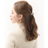 ゴールド | ツイストメタルバンスクリップ シンプル ヘアクリップ | VINGTAINE
